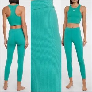 ALO Yoga Blissful High-Waisted Ribbed Leggings